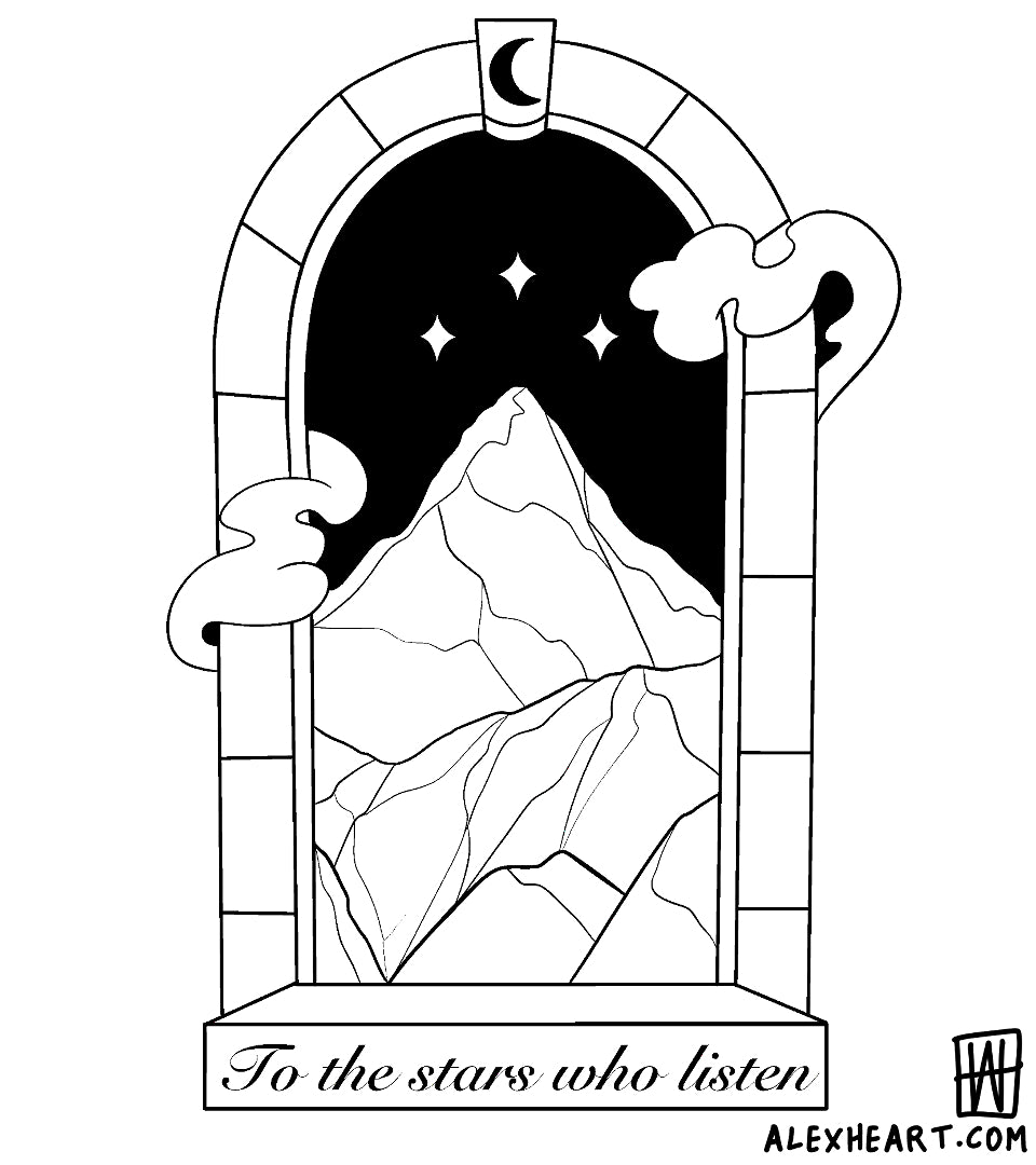A Court of Thorns and Roses Velaris - bookish tattoo design