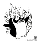 Adventure Time Gunter - cartoon tattoo design