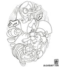 Alice in Wonderland  - Disney tattoo design