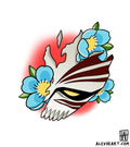 Hollow mask from Bleach - Anime tattoo design