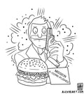 Bob from Bobs Burgers - Cartoon tattoo design