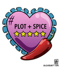 Plot and Spice - Neotrad bookish tattoo design