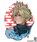 Cloud from Final Fantasy - Gaming tattoo design