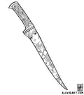 Original Blossom Girl Dagger - Neotrad tattoo design