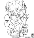 L from Death Note - Anime tattoo design