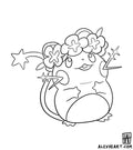 Dedenne from Pokemon - Anime tattoo design