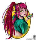 Original Demon Girl - Neotrad tattoo design