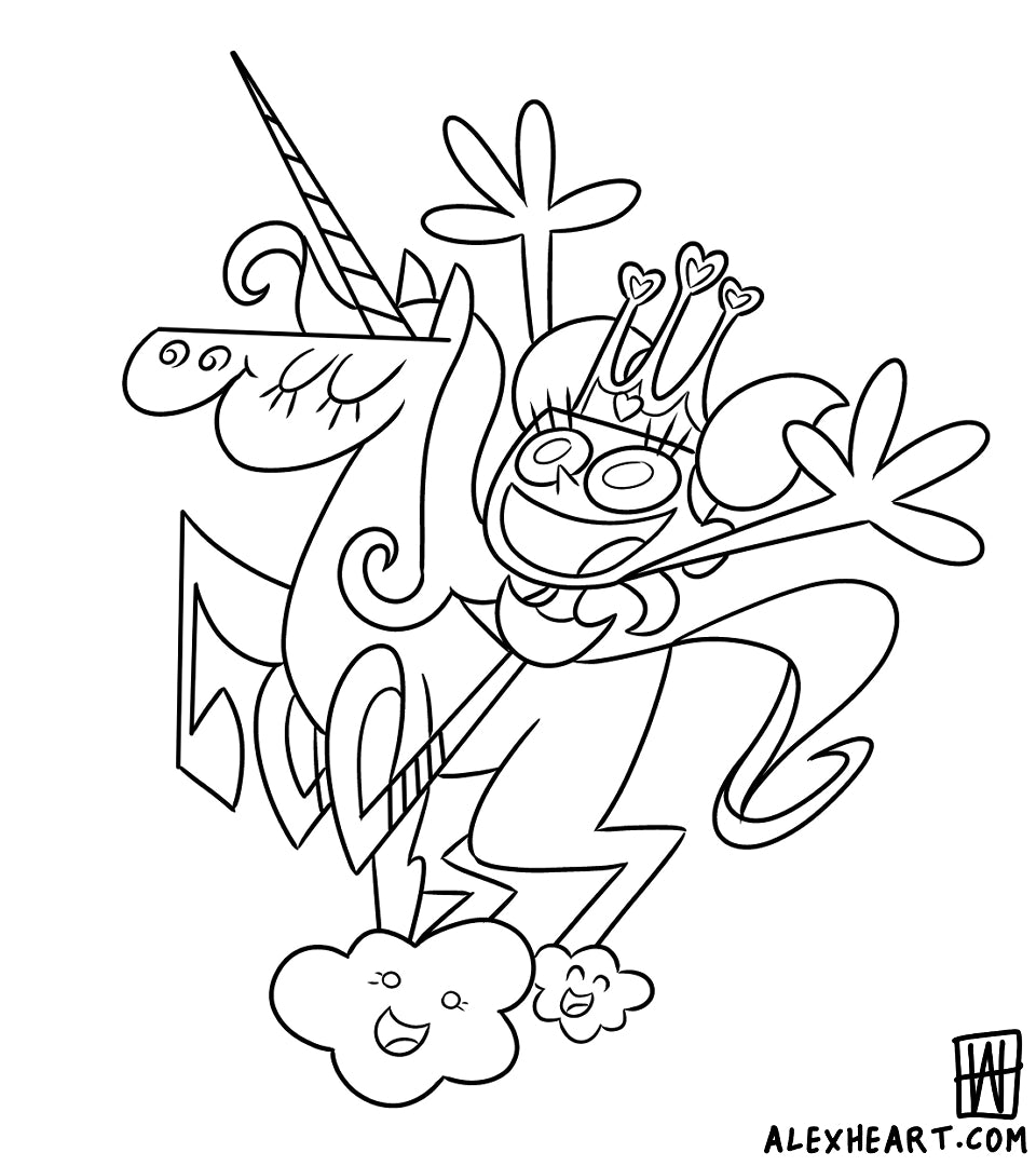 DeeDee from Dexters Laboratory - Cartoon tattoo design