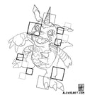 Gabumon from Digimon - Anime tattoo design