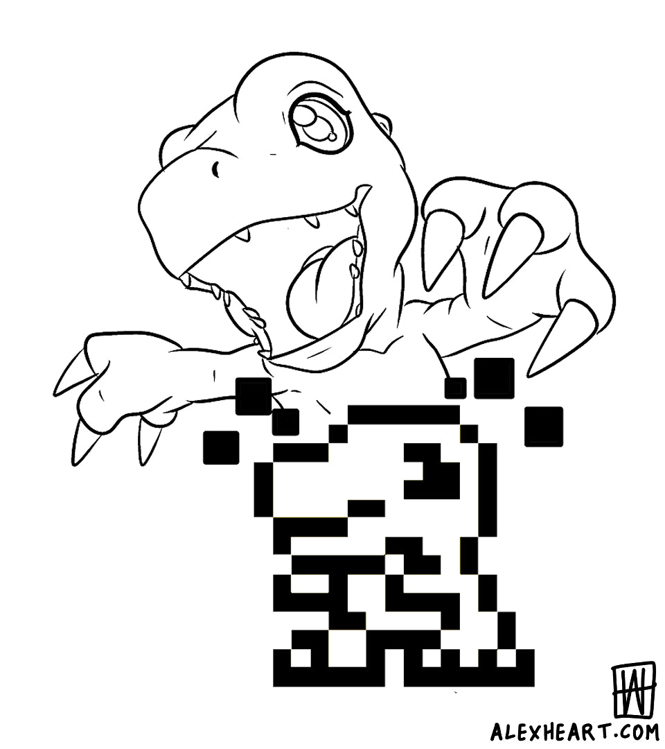 Agumon from Digimon - Anime tattoo design