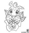 Gomamon from Digimon - Anime tattoo design