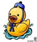 Original Duck wearing a snazzy hat - Neotrad tattoo design