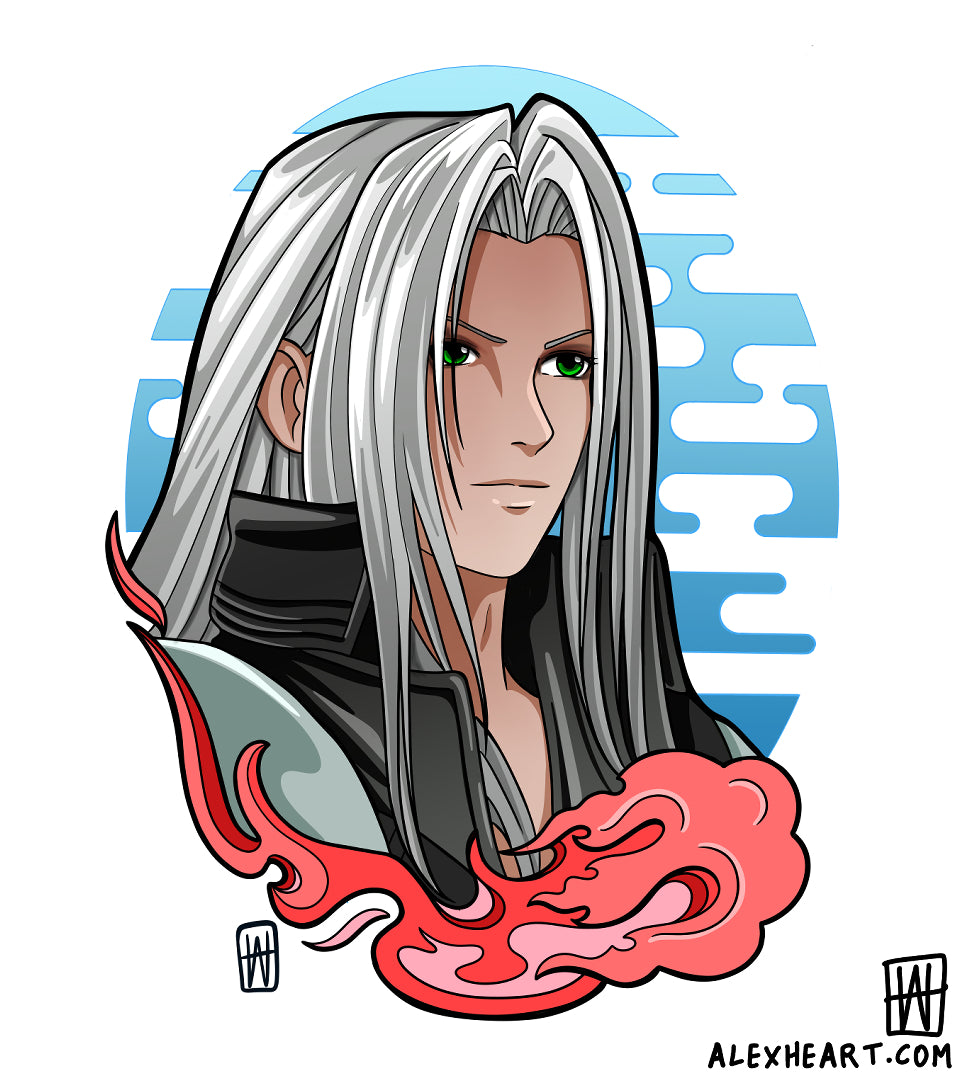 Final Fantasy Sephiroth - Gaming tattoo design