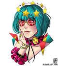 Original Hippy girl - Neotrad tattoo design