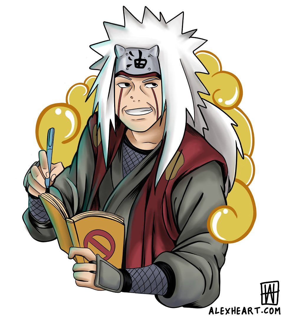 Jiraiya from Naruto - Anime tattoo design