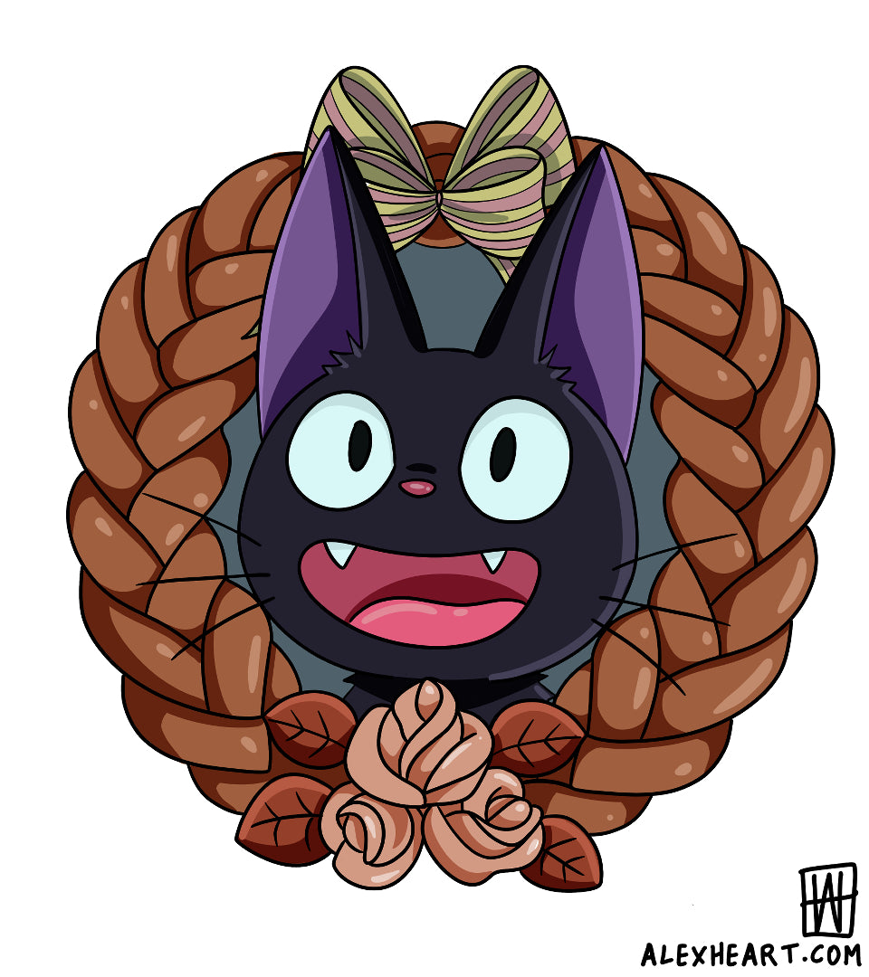 Jiji from Kiki's Delivery Service - Anime tattoo design