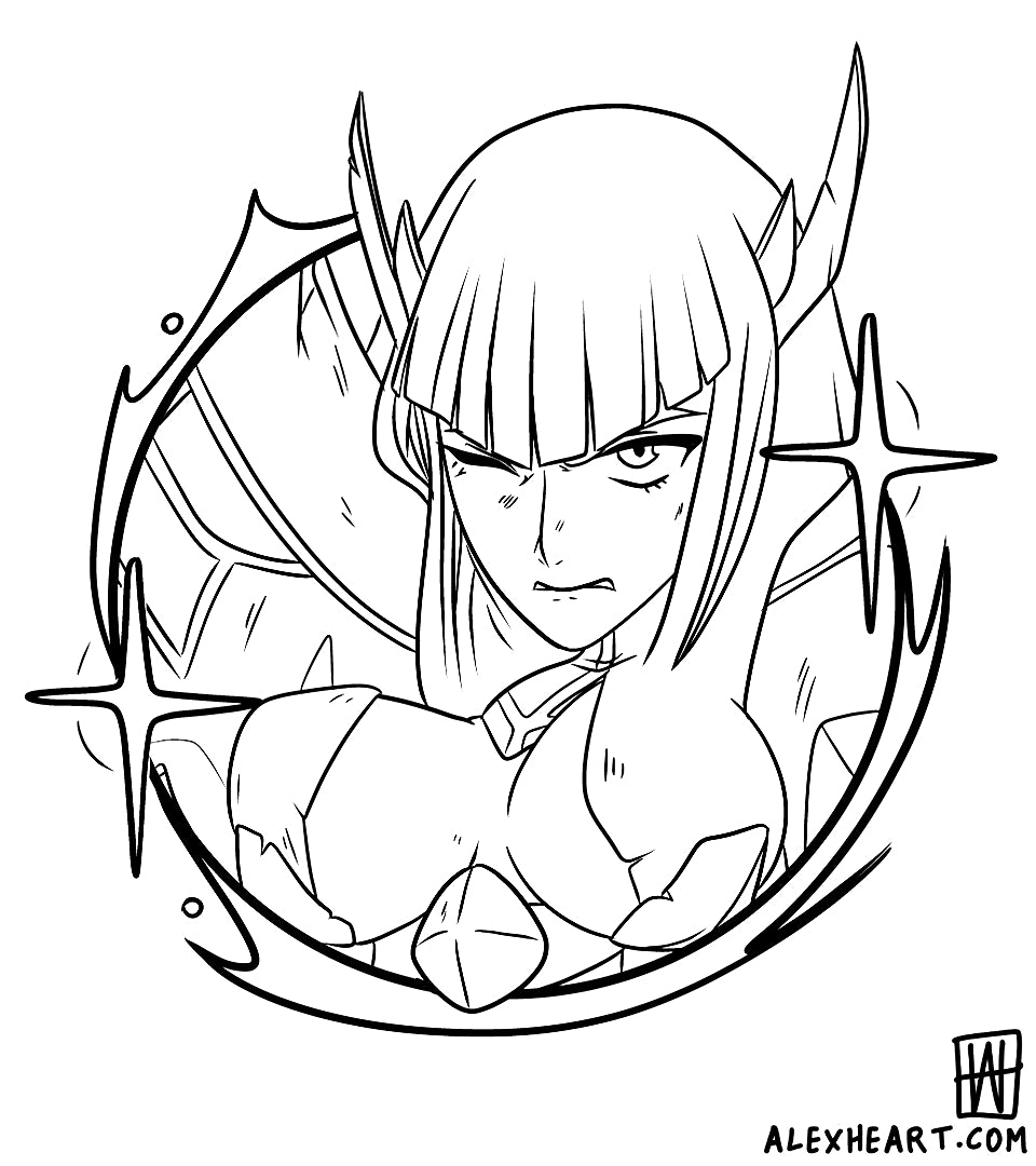Satsuki from Kill la Kill - Anime tattoo design