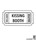 Kissing Booth Ticket - neotrad tattoo design