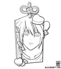 L from Death Note charm - Anime tattoo design