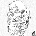 Attack on Titan - Levi and Beast Titan