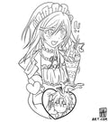 Misaki Ayuzawa from Maid Sama - Anime tattoo design