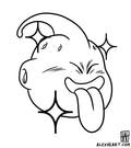 Buu from Dragon Ball Z - Anime tattoo design