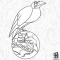 Sleepy Beauty - Dragon and Crow