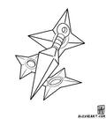 Kunai from Naruto - Anime tattoo design