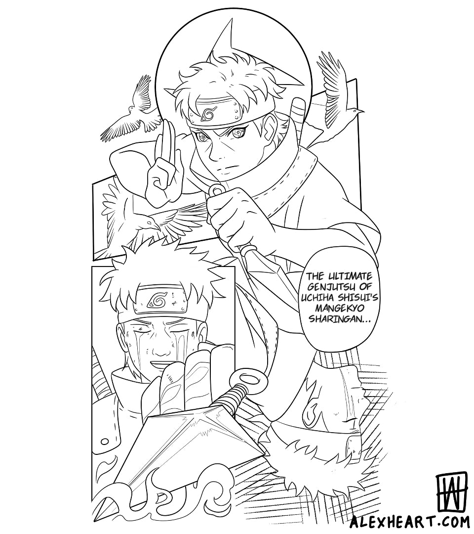 Shisui from Naruto - Anime tattoo design