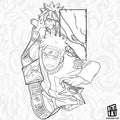 Naruto Kurama remix design
