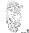 Yamato from One Piece - Anime tattoo design