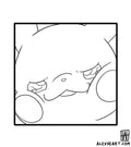 Squish Pikachu from Pokemon - Anime tattoo design