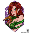Poison Ivy from Batman - Comic tattoo design