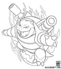 Blastoise from Pokemon - Anime tattoo design